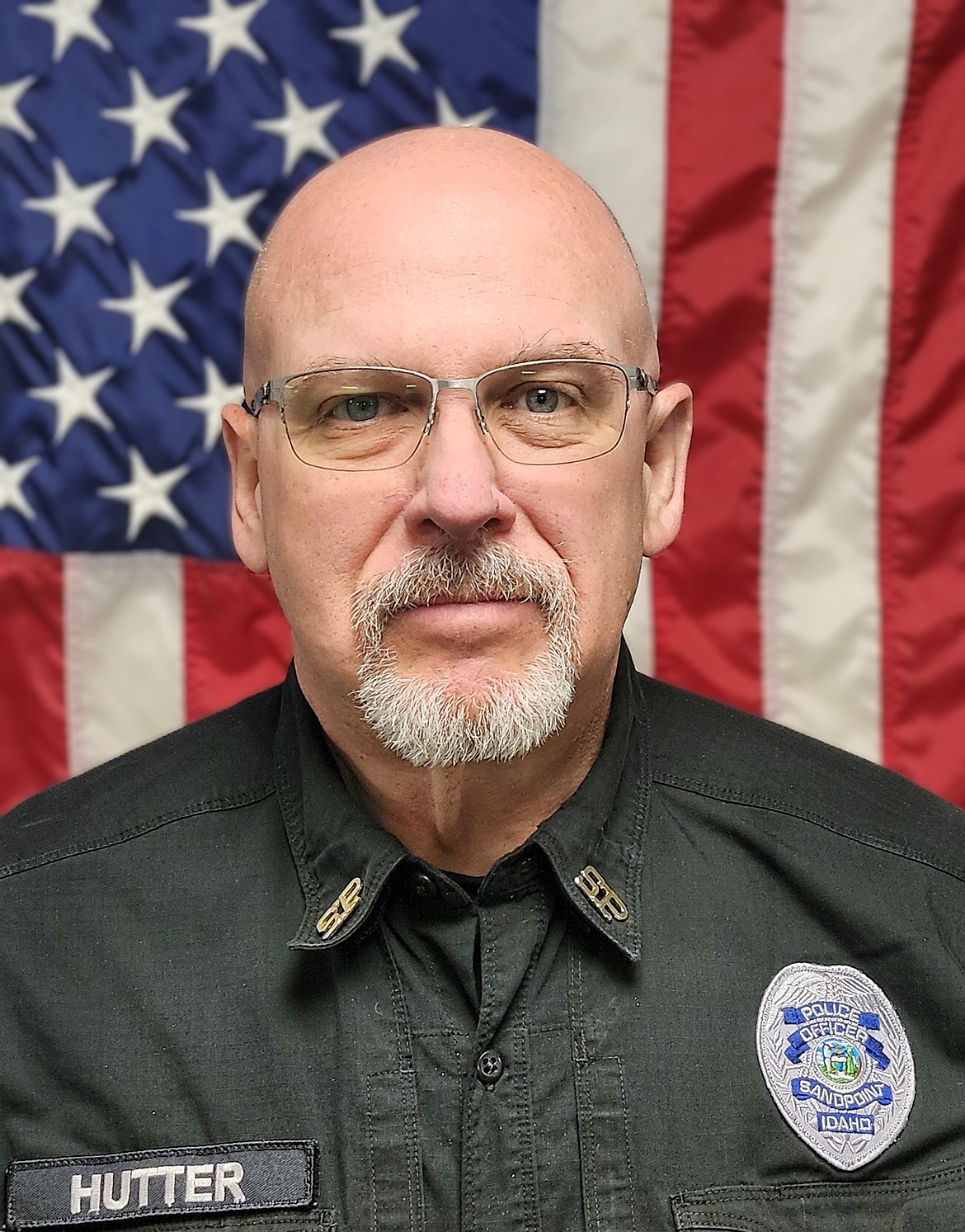 Mike Hutter is pictured in his officials Sandpoint Police Department photo.