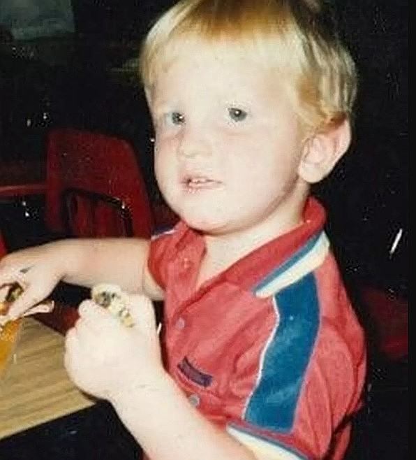 Ryan Hoeffliger is shown at age 2 in 1984.