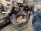 Food drive, coffee event helps food bank restock shelves