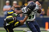 Rams have 4 interceptions, Seahawks miss long field goal on final play in Los Angeles' 21-19 win
