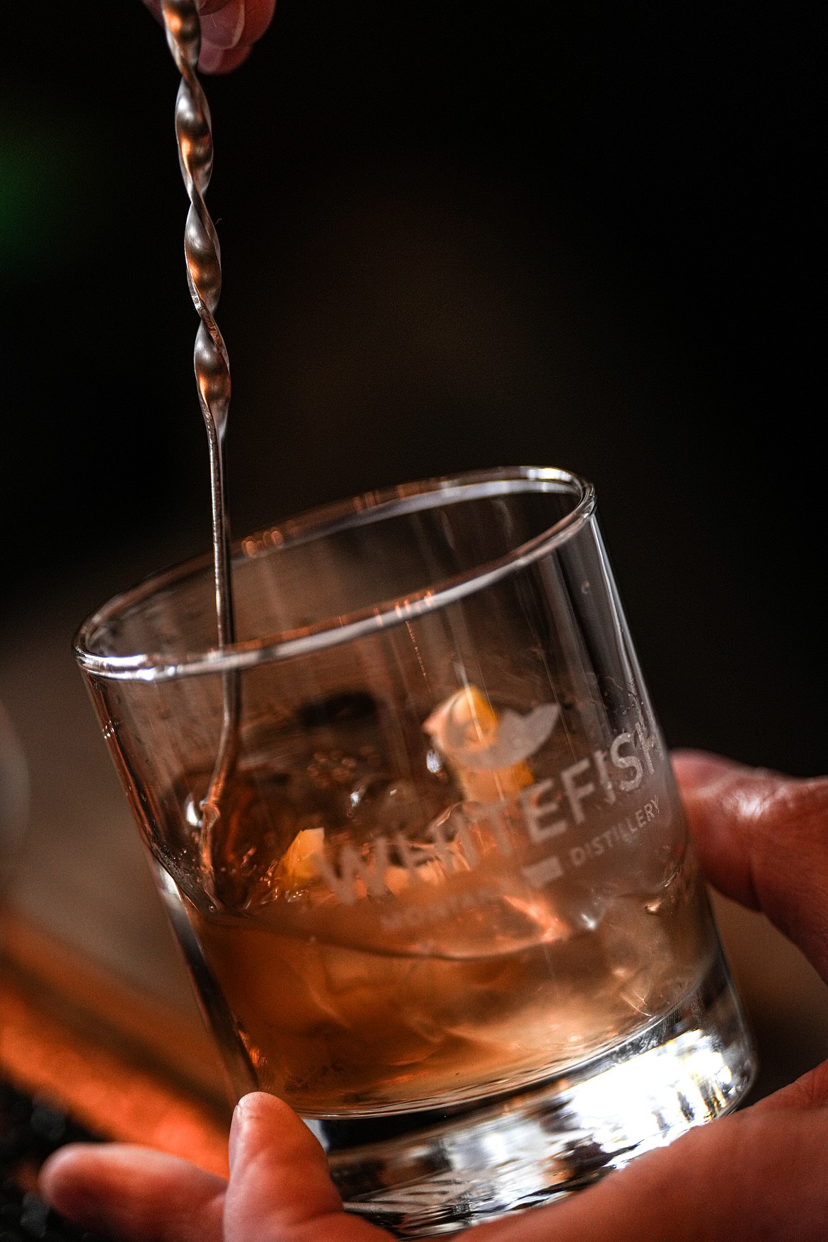 A drink is poured at Whitefish Handcrafted Spirits. (Courtesy photo)