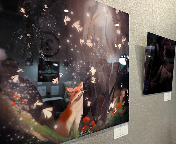 High school senior's works on display downtown through end of
