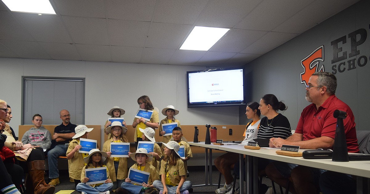 Students stacking up