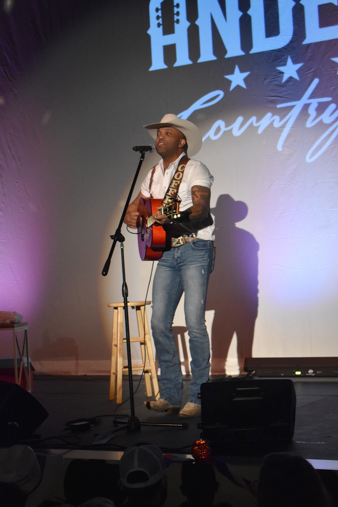 Country musician Coffey Anderson performed a concert for veterans Nov. 11 in Quincy.