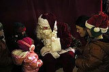 Santa rolls into town to kick off holiday season