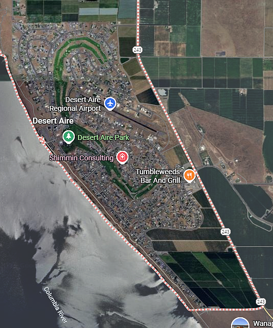 Residents of unincorporated Grant County, including Desert Aire, are in the law enforcement jurisdiction of the Grant County Sheriff’s Office.