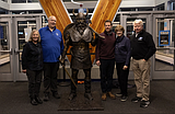 Sigvard the Viking statue honors generations of students, alumni, supporters