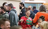 Community gathers at Human Rights Education Institute for holiday meal