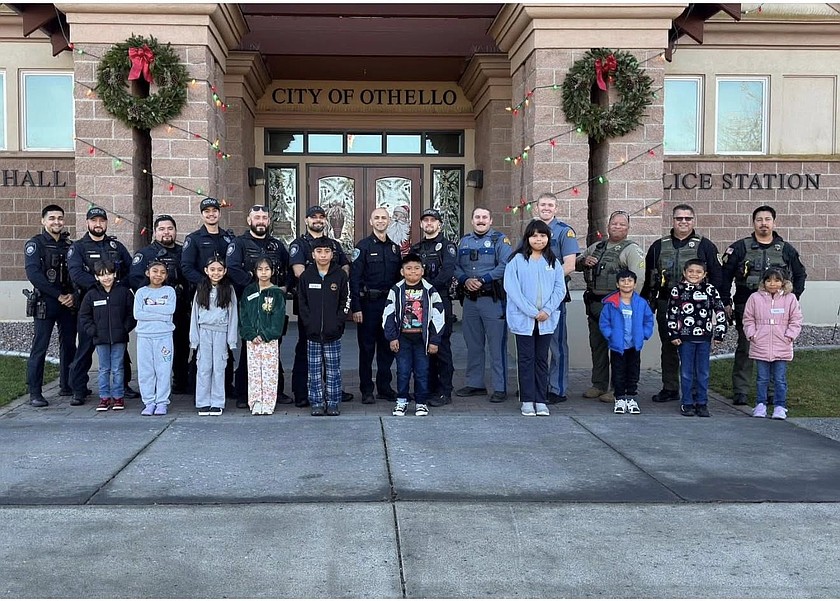 The Adams County Sheriff's Office gathered in both Ritzville and Othello Saturday morning for Shop with a Cop events. Sheriff Dale Wagner thanked all the agencies who participated and the community for their donations to fund the shopping.