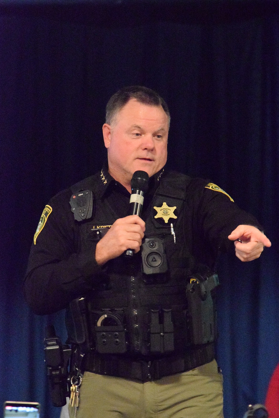 Grant County Sheriff Joey Kriete established the Crime Reduction Team, which focuses on investigating smaller crimes such as rural thefts. The unit, established in the summer of 2024, has helped decrease theft statistics throughout Grant County.