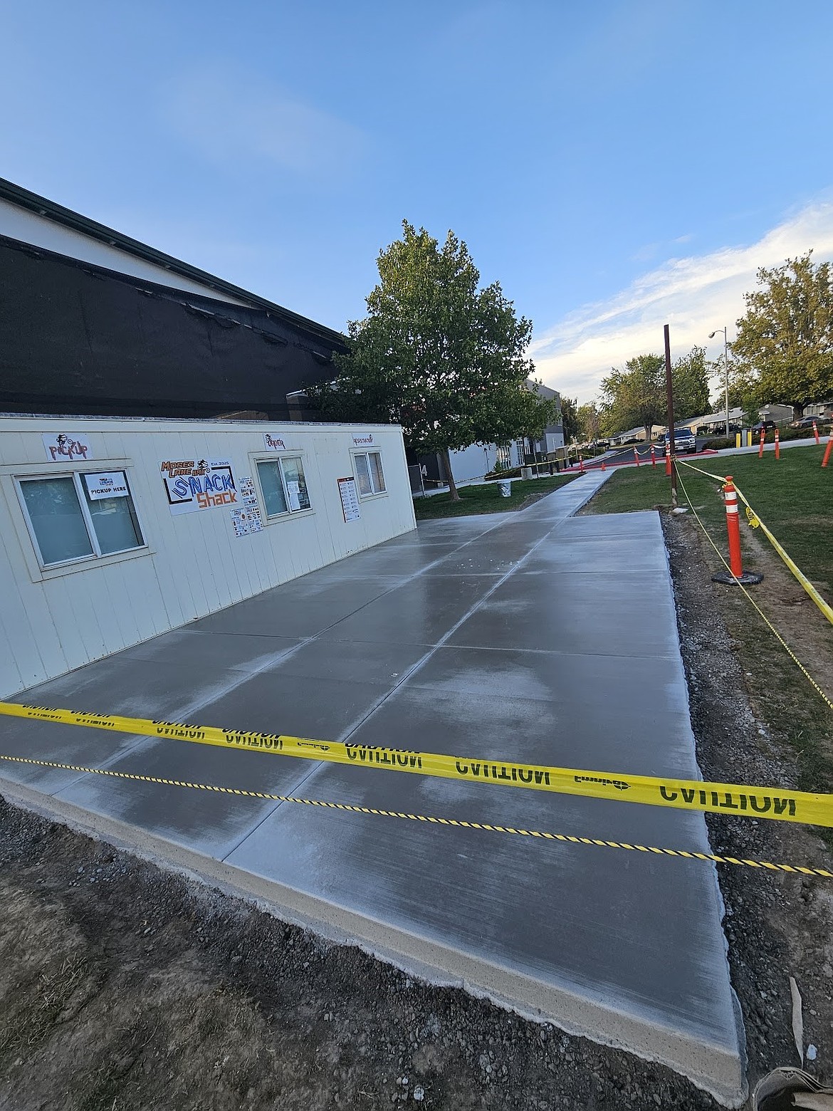 The concessions stand and concrete patio and walkway were all recent additions to the Moses Lake BMX track this season. These additions were made possible in collaboration with the Moses Lake Rotary Club.