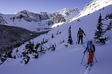 Skiing the desolate slopes of Glacier National Park's Otokomi Lake