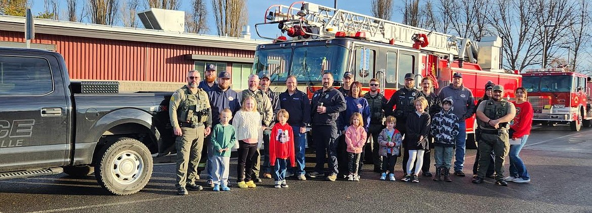 The Ritzville Police joined forces with firefighters, EMS and the hospital for Shop with a First Responder Dec. 13.