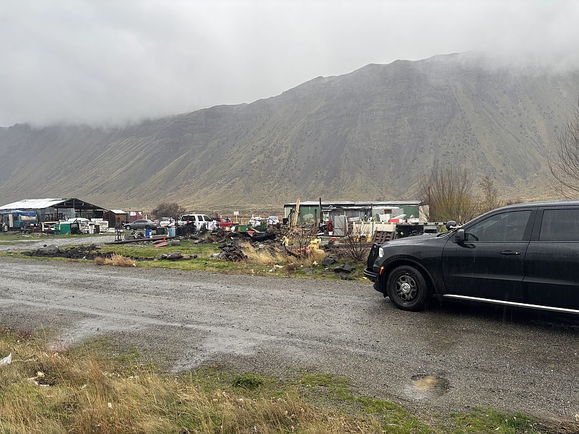 A search warrant served on a house on Lower Crab Creek Road Thursday resulted in the arrest of three men.