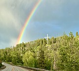 Bigfork cross topples in windstorm after 52 years standing