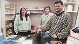 Drug dog: Mabel welcomes pharmacy customers
