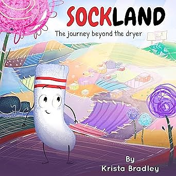 Krista Bradley's book cover for Sockland