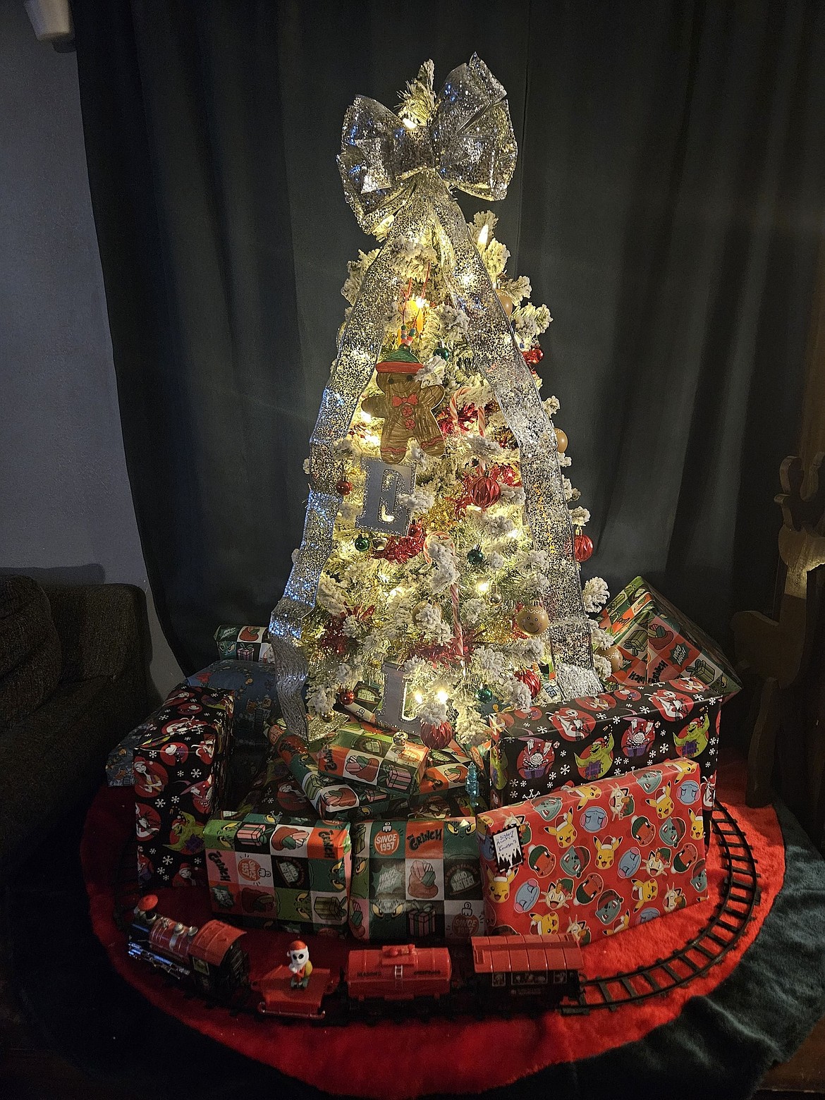 Shawneek Ridgeway submitted this photo of her family’s tree and said the family went small and personal with their tree this year, using the ornaments their children get as gifts and the ones they’ve made.