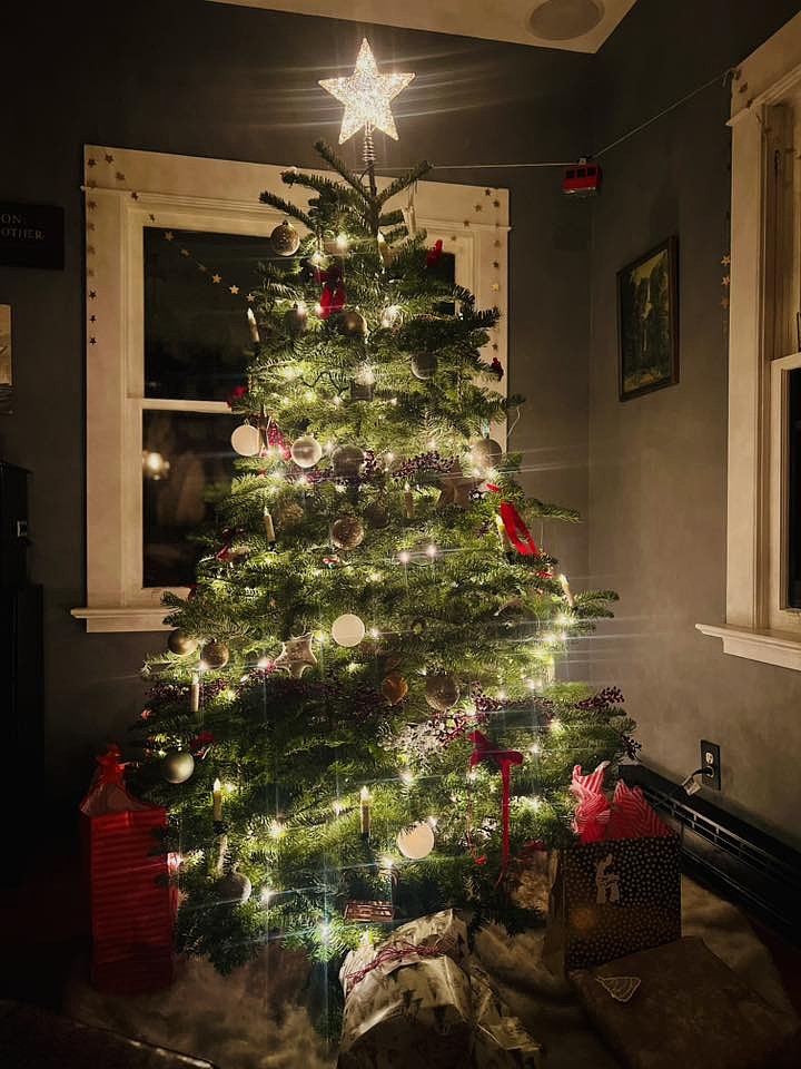 “We always love a good old fashioned Christmas tree and love to reflect that in our 1910 vintage craftsman house,” said Cecily Hendricks.