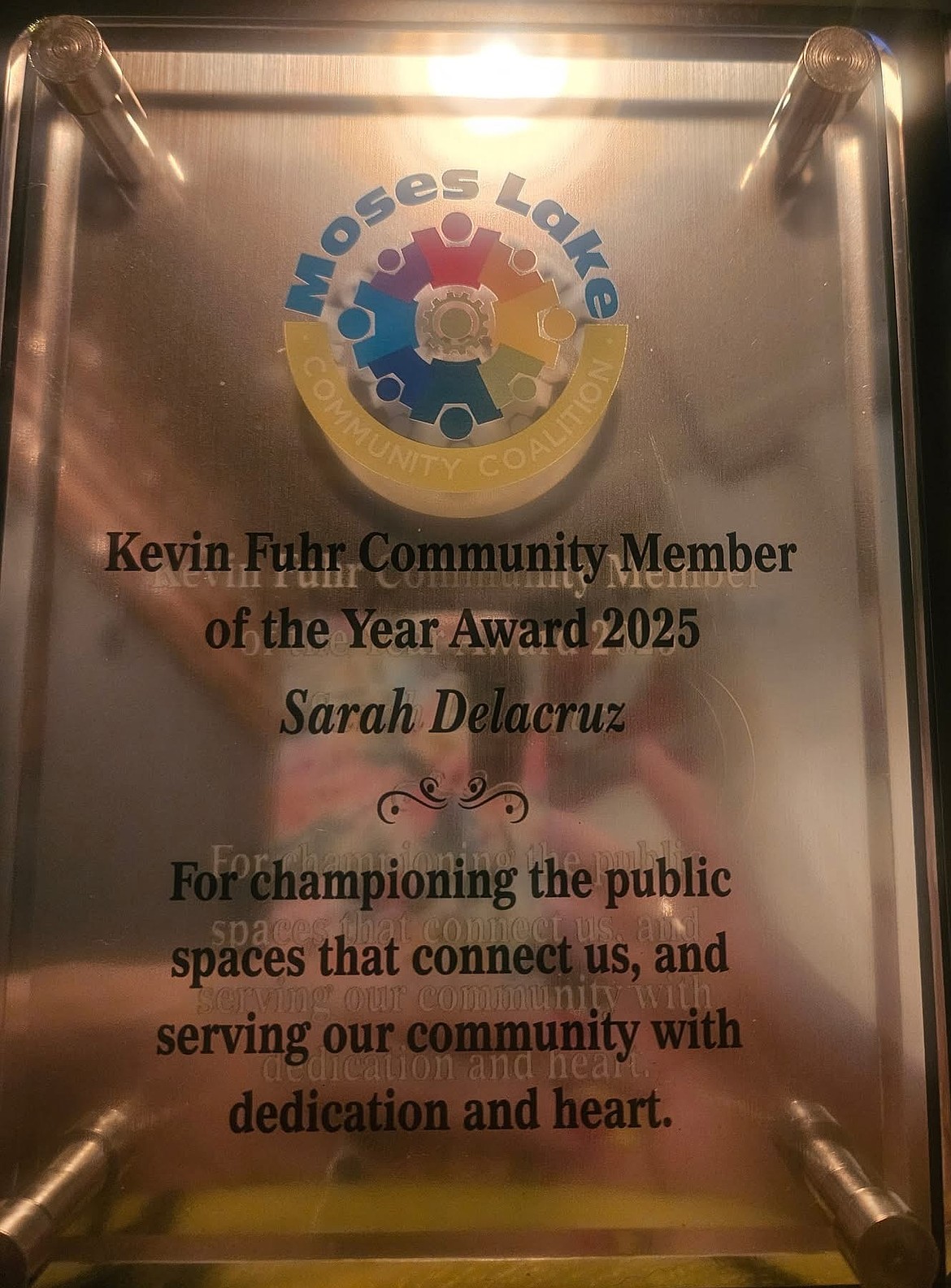 The Kevin Fuhr Community Member of the Year Award was named in 2023 for its first recipient, longtime Moses Lake Police Chief and former City Administrator Kevin Fuhr.