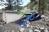 California's intense winter storms turned some roads into rivers of mud
