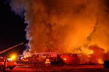 Man critically injured in firewood mill fire