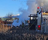 Camper engulfed by flames in Mission