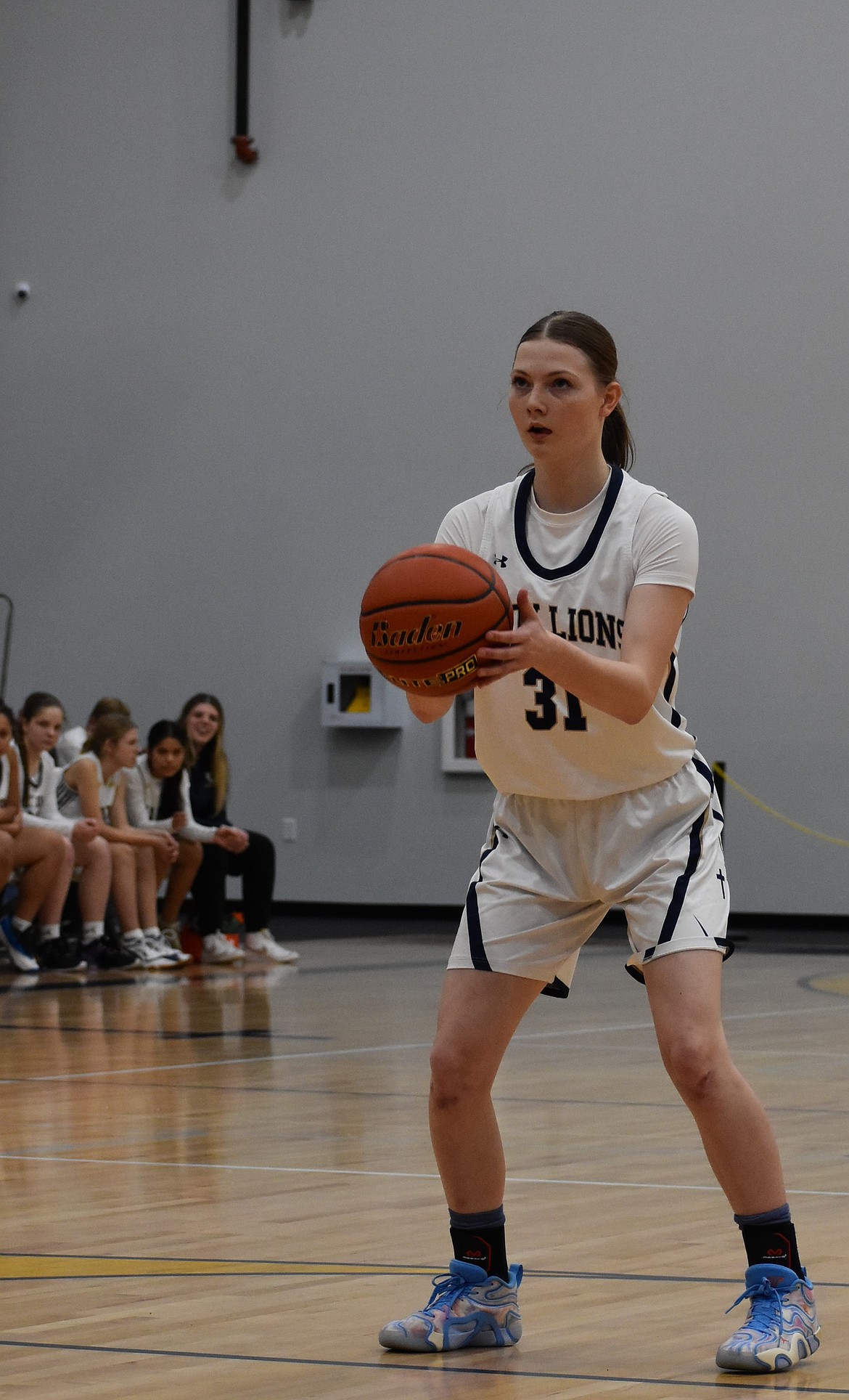 Clarissa Shopbell from the Lions prepares to shoot a free throw during a previous home matchup. The Lions will return to their home court Friday to face a Central Washington B league rival, the Soap Lake Eagles.
