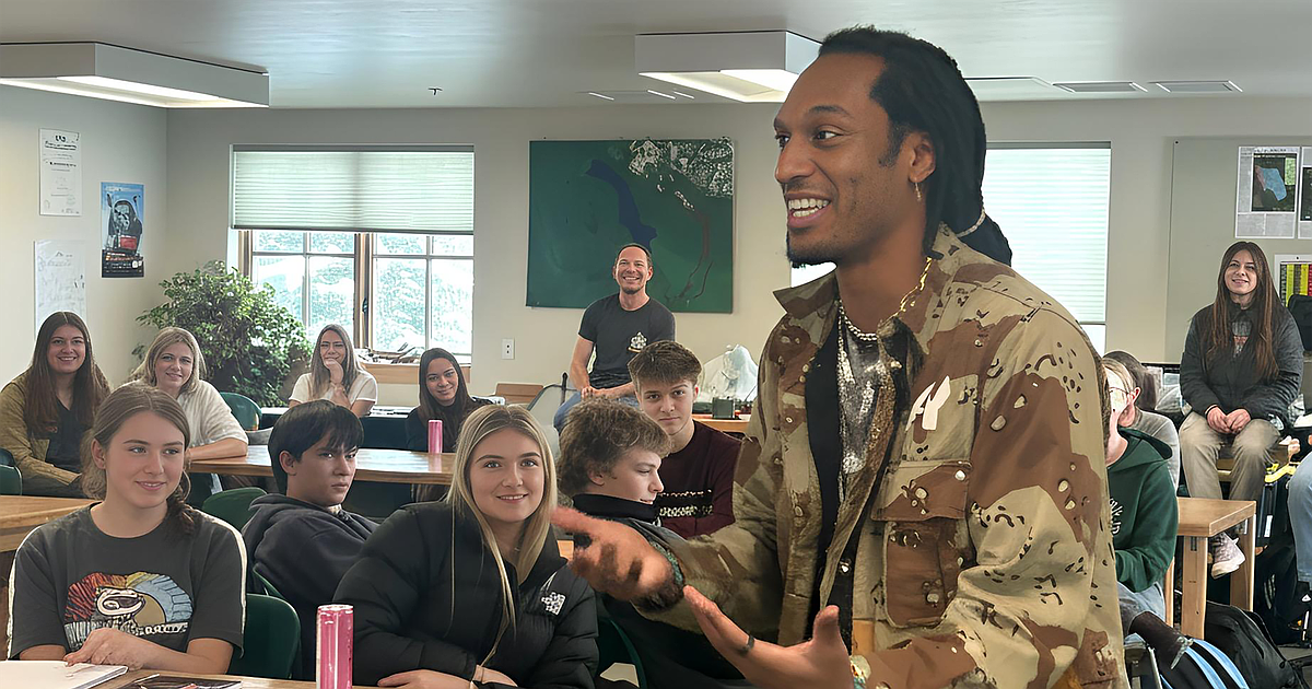 Hip hop artist visits Whitefish High School to inspire change