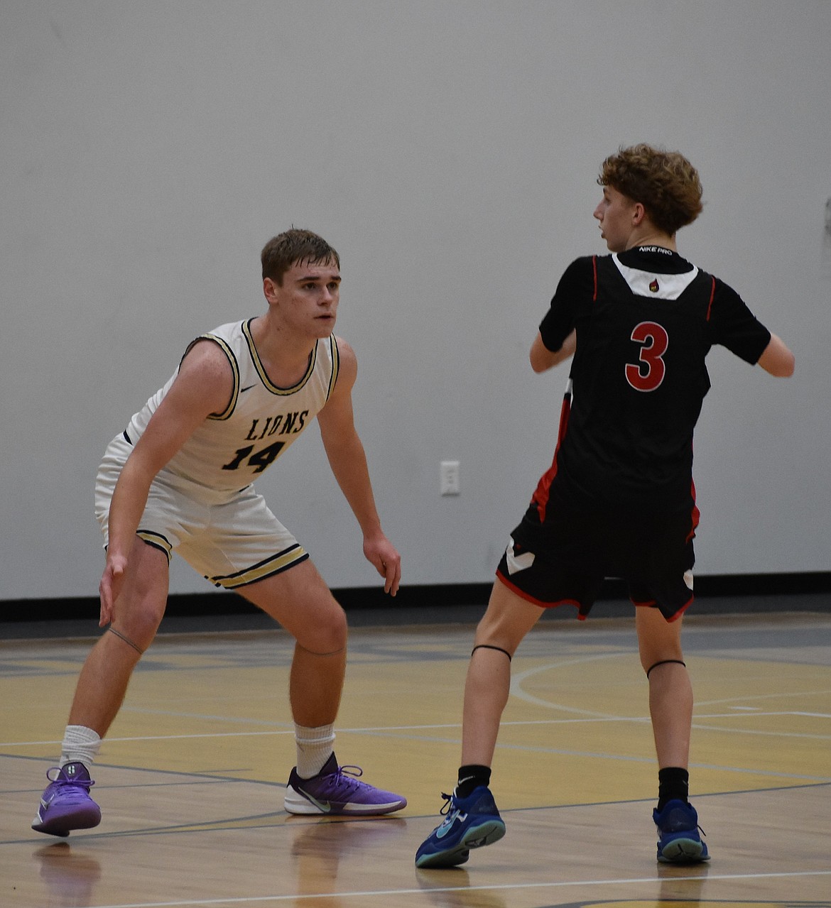 MLCA/CCS senior James Robertson puts up a defensive stance to prevent Waitsburg from scoring in Monday’s matchup.