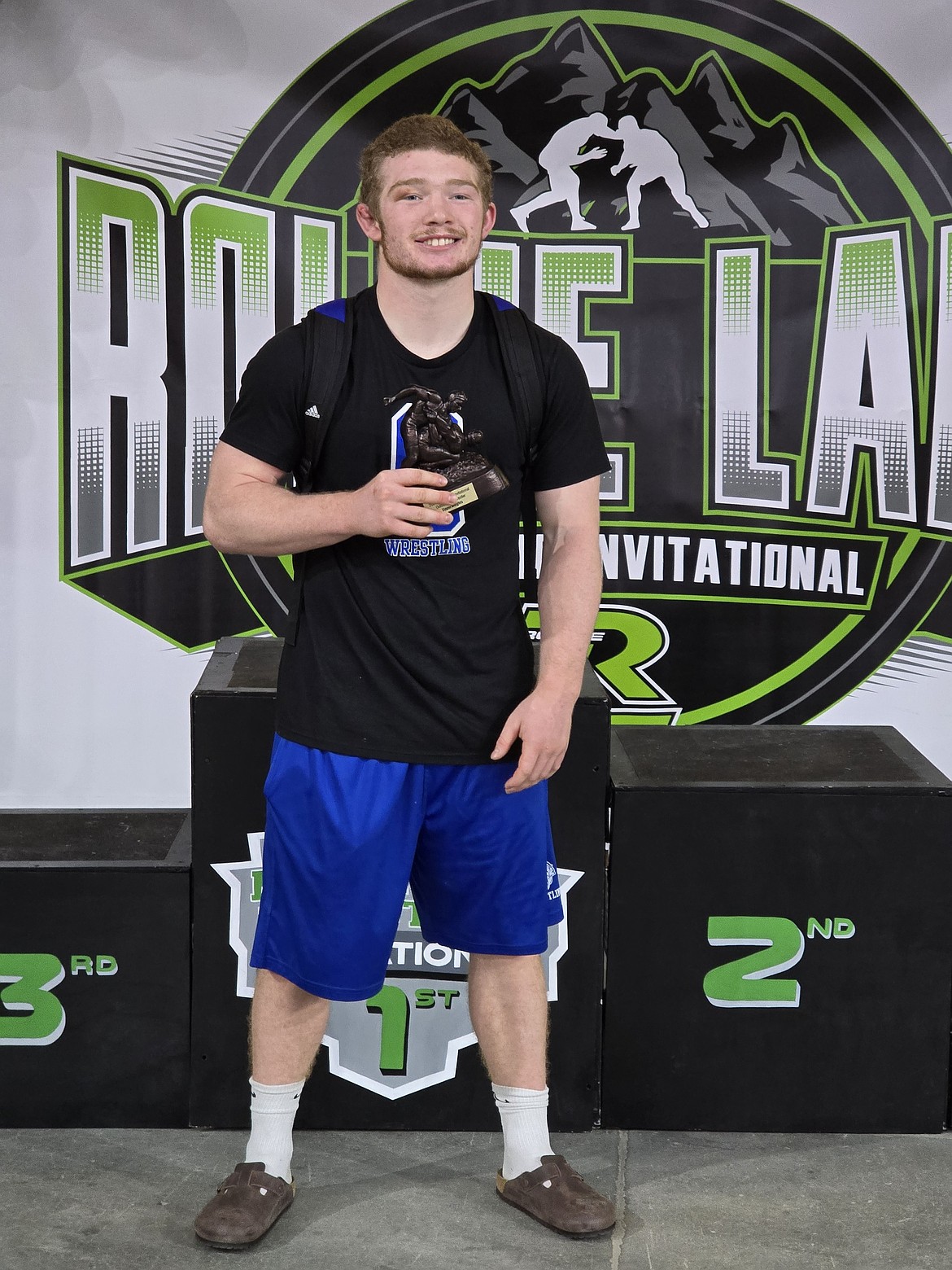 Courtesy photo
Coeur d'Alene High junior Brock Armstrong won the 190-pound title at the 26th annual Rollie Lane Invitational on Saturday at the Ford Idaho Center. Armstrong beat Blaise Turner of American Falls 7-2 in the finals.