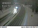 I-90 closed on Snoqualmie, no scheduled time for reopening
