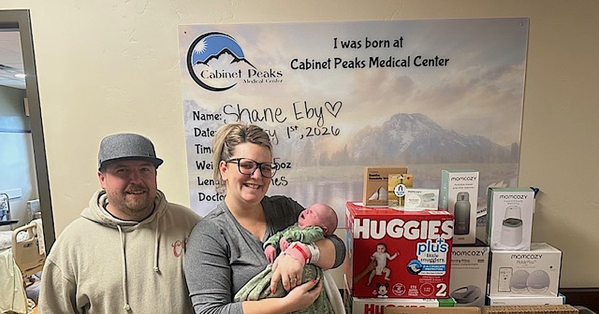Cabinet Peaks Medical Center welcomes first baby of 2026