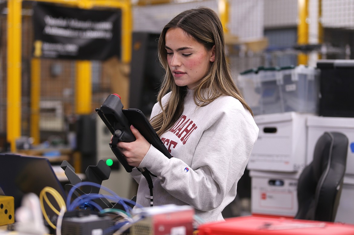 A partnership between North Idaho College and the University of Idaho allows U of I graduate students like Lacey Bowden to teach associate-level computer science courses at NIC.