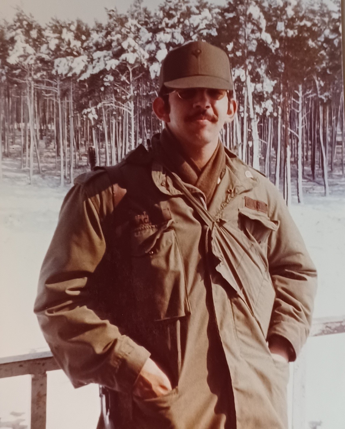 Richard Black pictured during his time with the army when he was stationed in Germany in 1975.