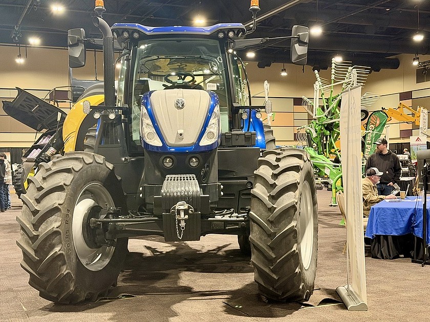 While more than half of January is gone, it’s still winter, and one of the signs is the plethora of conferences for farmers. There’s always room for a good tractor display at an agriculture conference, like this one Wednesday at the Northwest Hay Expo in Kennewick. It’s not time to fire up the tractor yet; the clouds are forecast to go away, but low temperatures will be dropping into the teens to mid-20s.