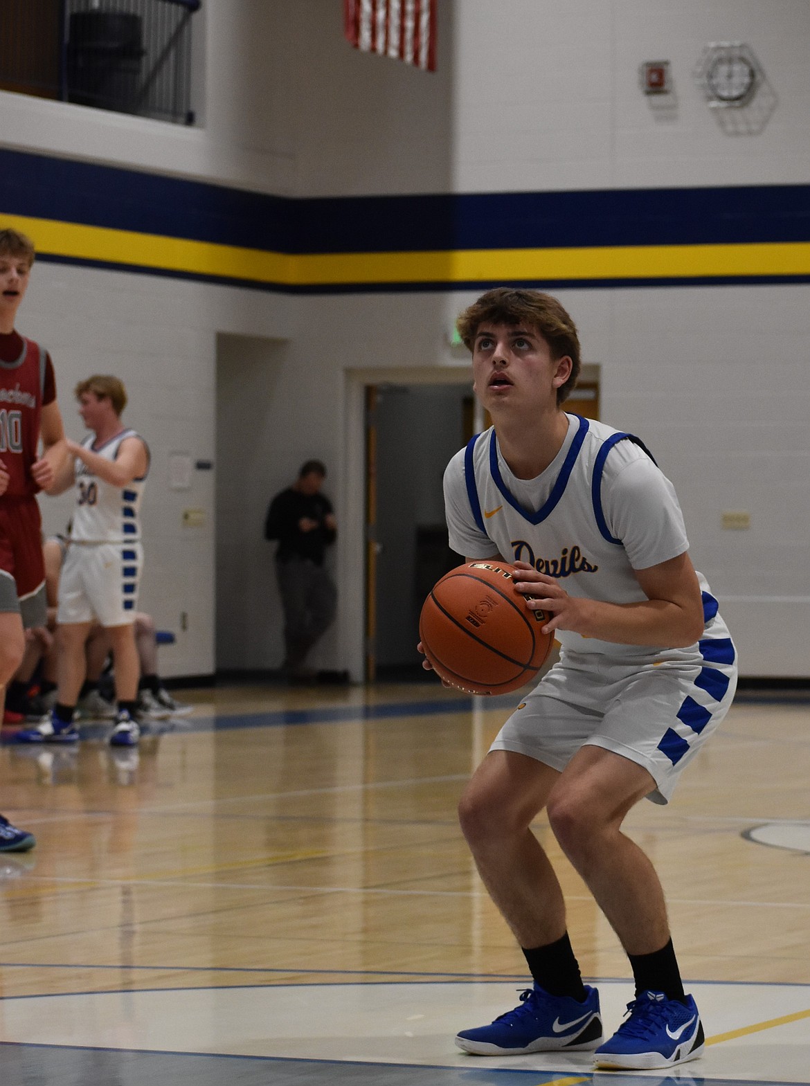 Wilson Creek voters will weigh in on the replacement of Educational Programs and Operations Levy in the upcoming February election. The levy funds classroom support, student programs – including athletics, technology and basic district operations. Pictured is Wilson Creek varsity boys basketball player Landon McMillan.