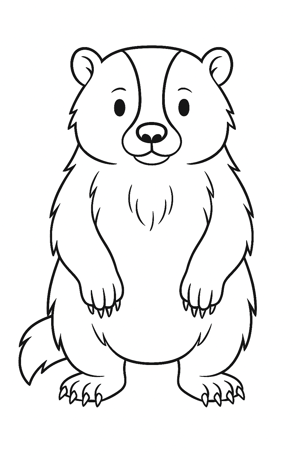 COLOR ME! Color this picture of a North American badger and draw in your best background of the Columbia Basin, whether that's a cliff, a lake or sagebrush. Have your parents help you send this in to editor@columbiabasinherald.com and we'll select some of the submitted pictures for publication in the paper.