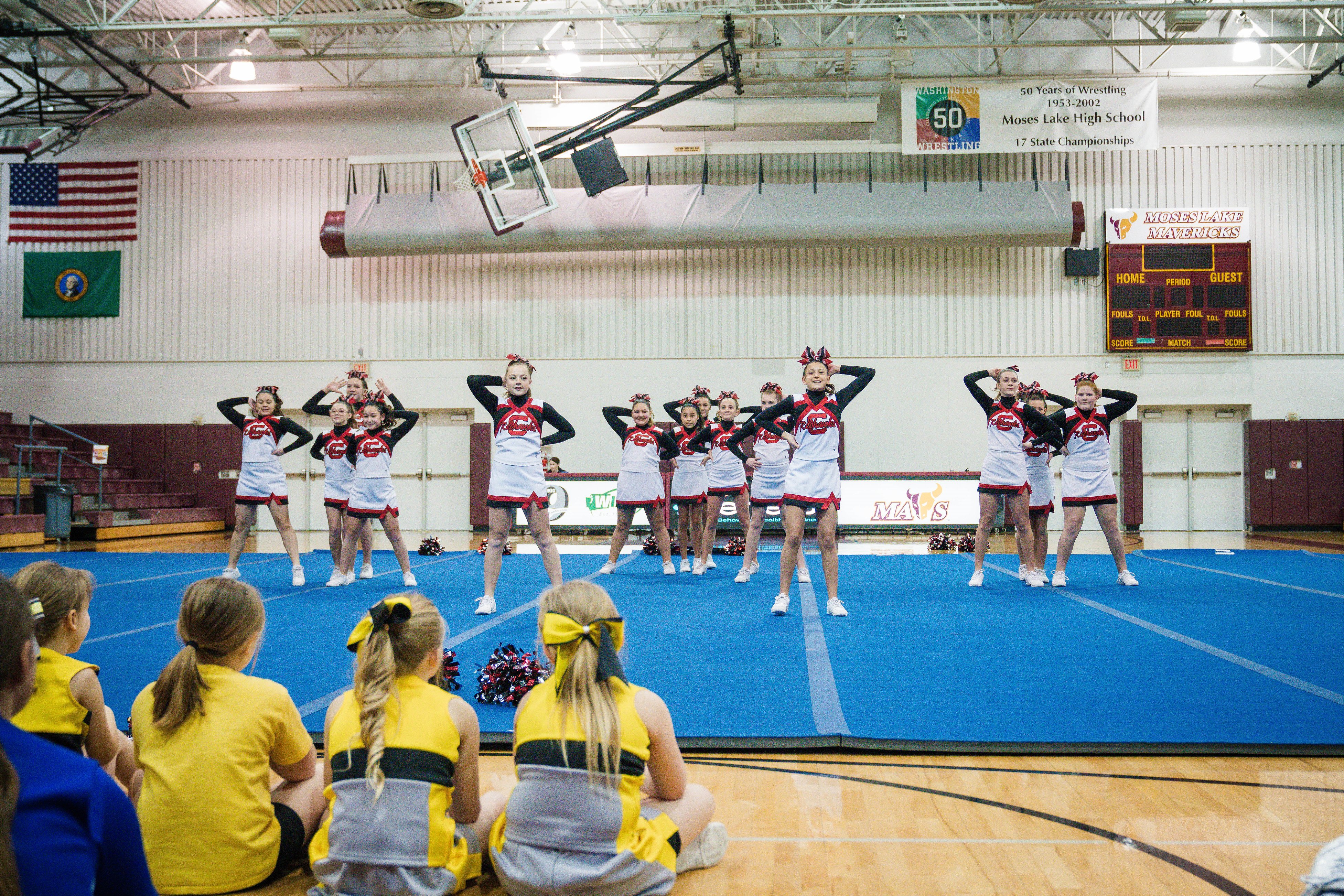 GALLERY: Columbia Middle School Cheer celebrates victory