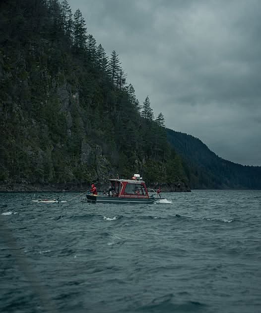 Kayakers rescued on Sunday