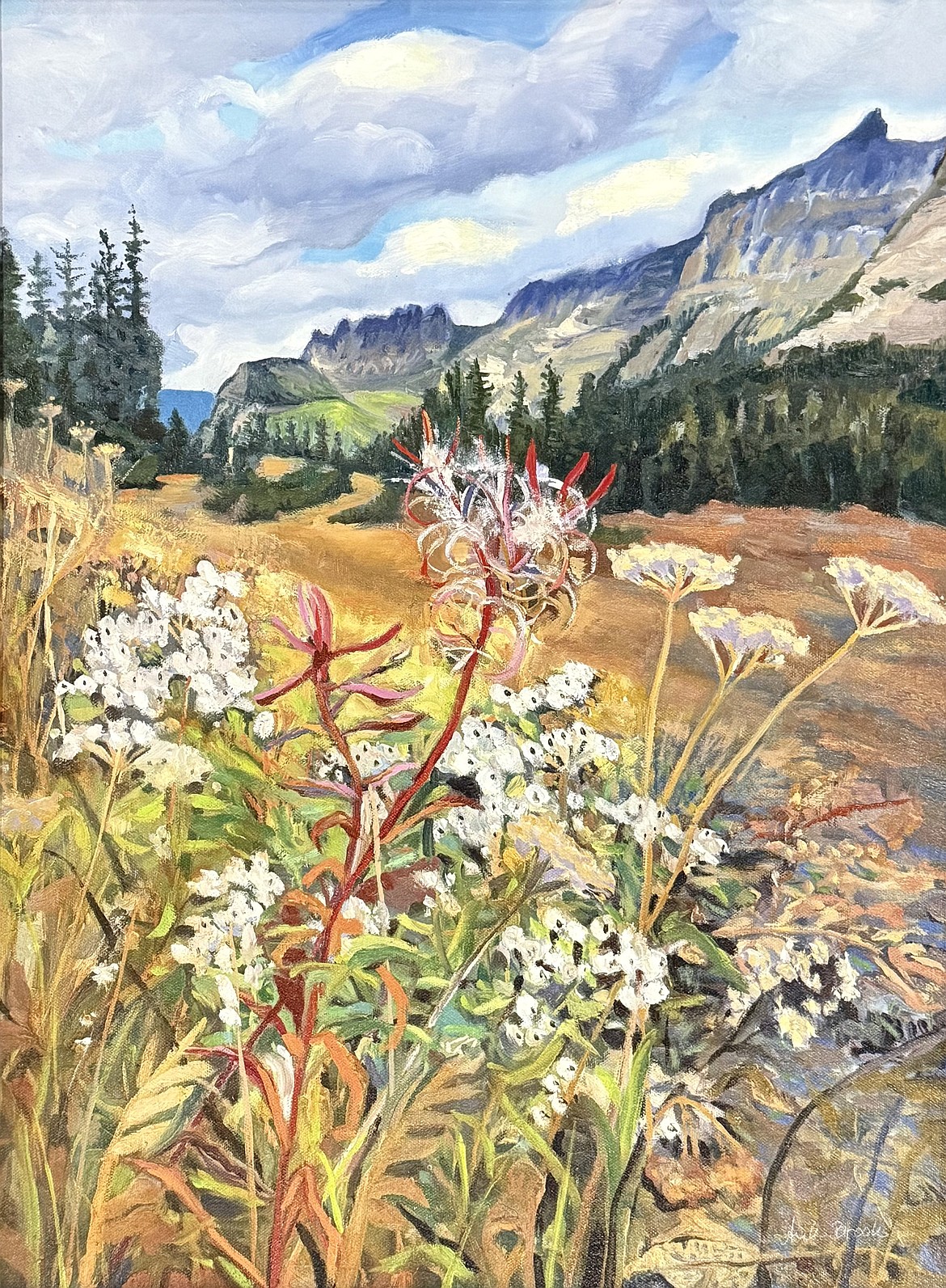 "Flowers Fade," oil, by Anke Brooks. (Courtesy image)