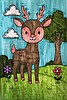Deer doodle