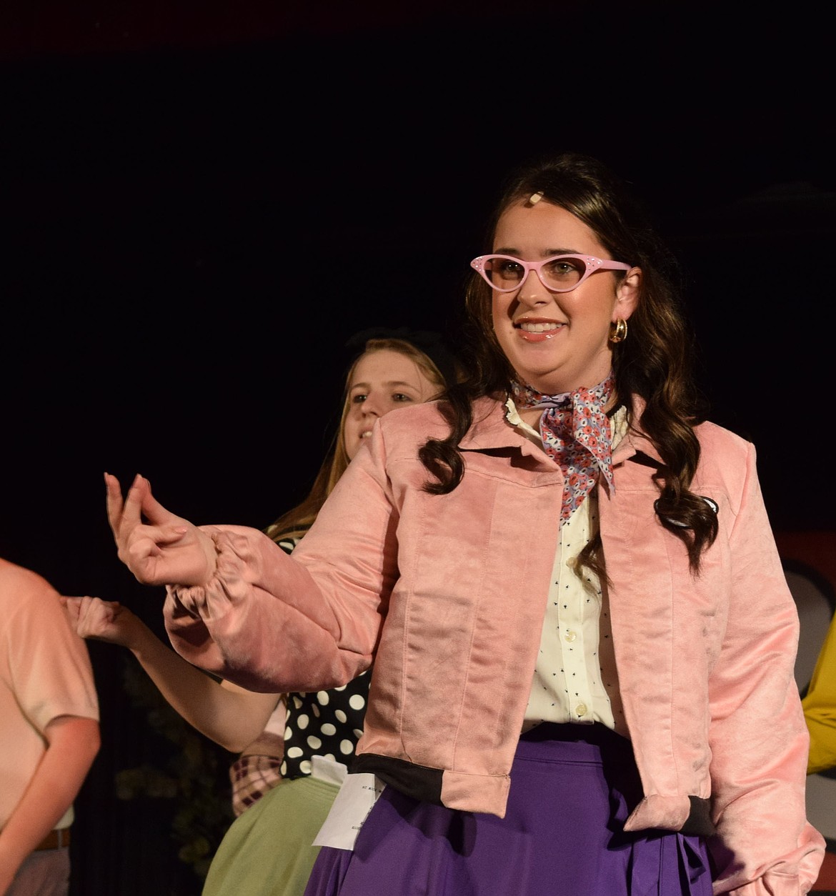 Marty (Cecilia Roth) snaps during the opening song of “Grease.”