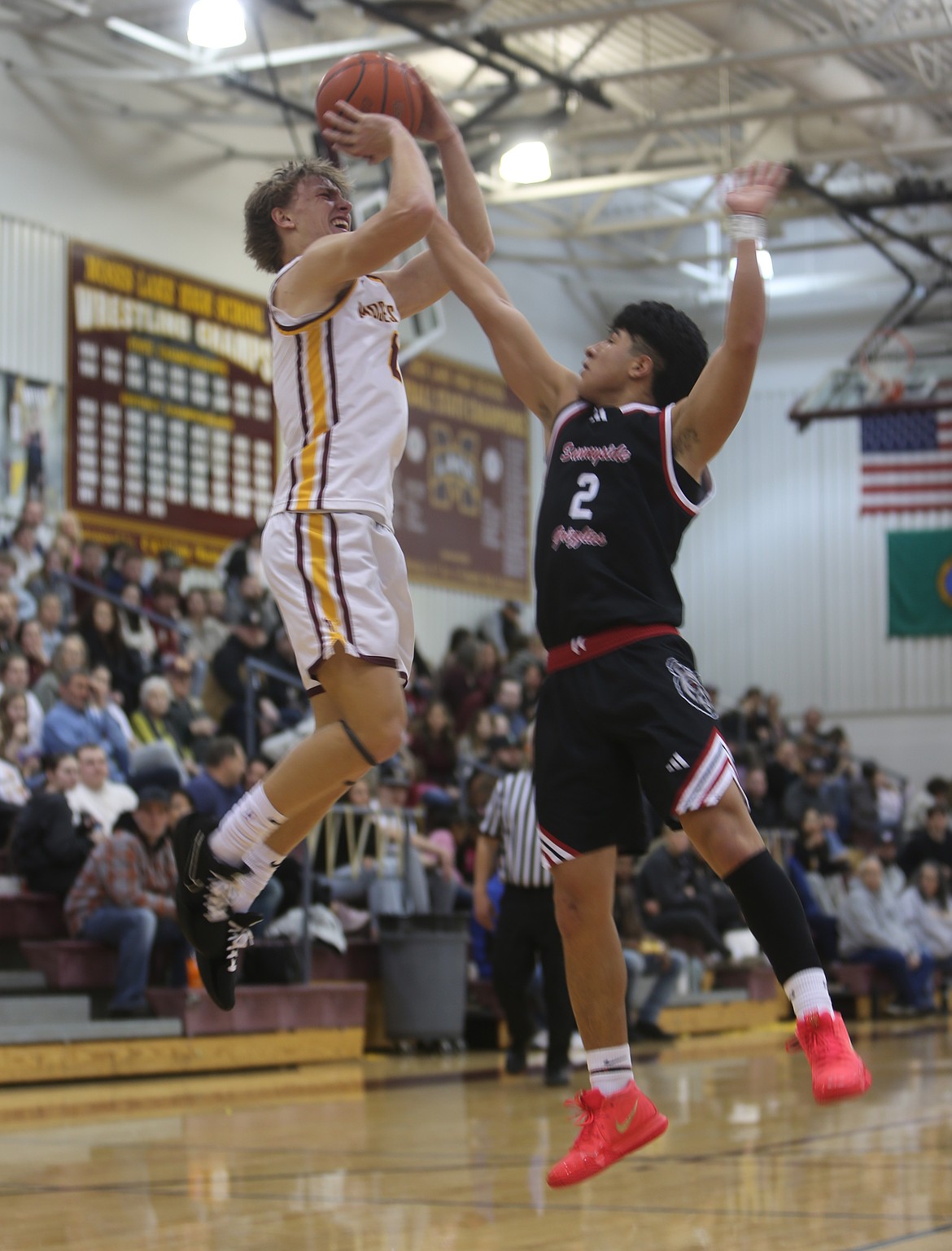 Brady Jay (2) shoots over a Sunnyside defender during their game Friday.