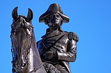 No, George Washington didn't have wooden teeth. Yes, he led the Siege of Boston