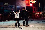 Thousands line Wallace street for Extreme Skijor