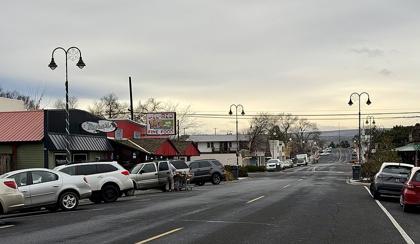 Downtown Soap Lake on a chilly late winter day. Late winter is always a time when Mother Nature plays games, warmer one day, colder the next. Temperatures are expected to increase gradually over the next week.