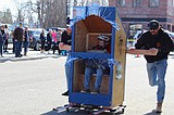 Spirit Lake trades skis for wheels in Outhouse Races