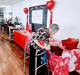 Valentine’s Day cards flood Brookdale Hearthstone with love