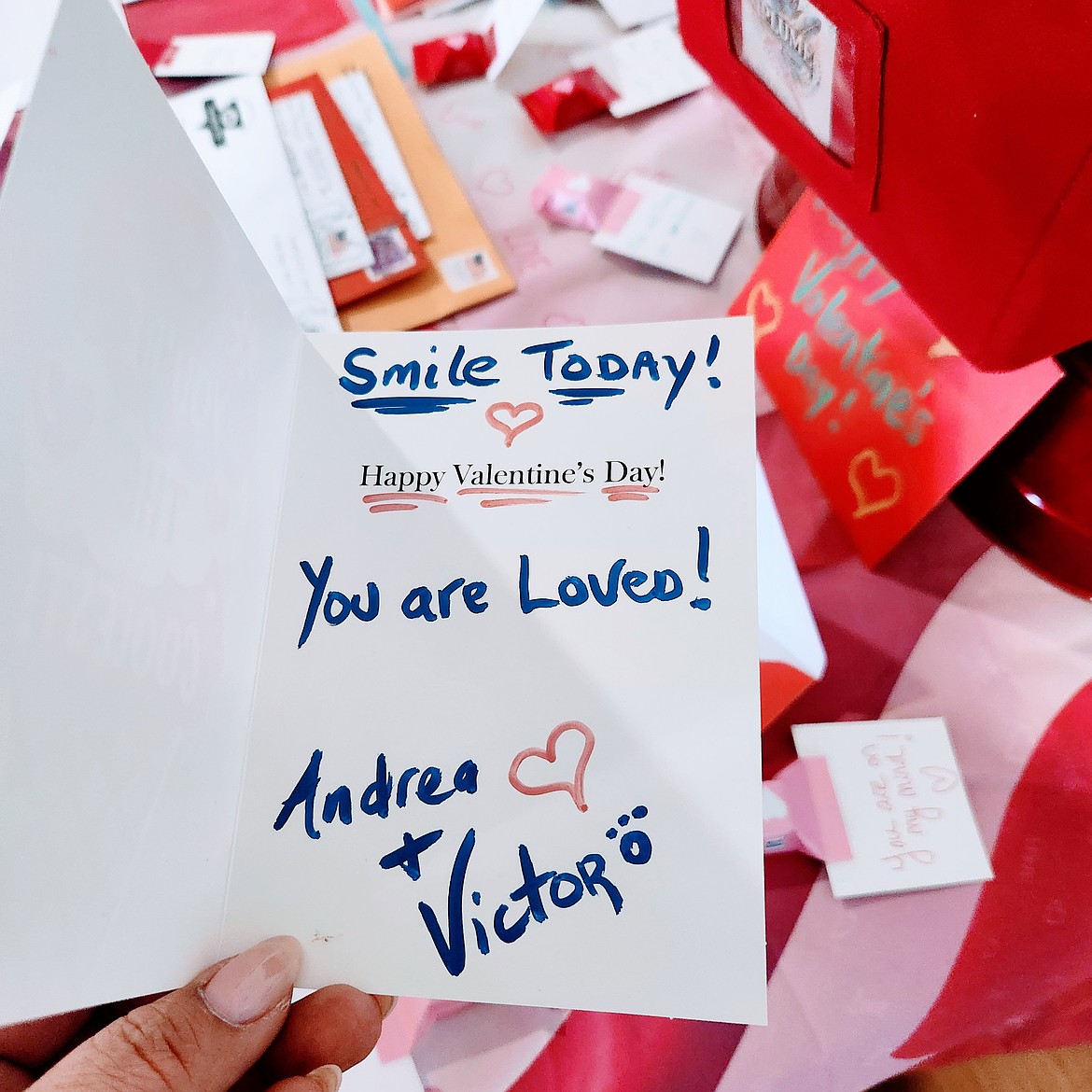 Every resident at Brookdale Hearthstone received at least one valentine as part of the Hearts Across America project.